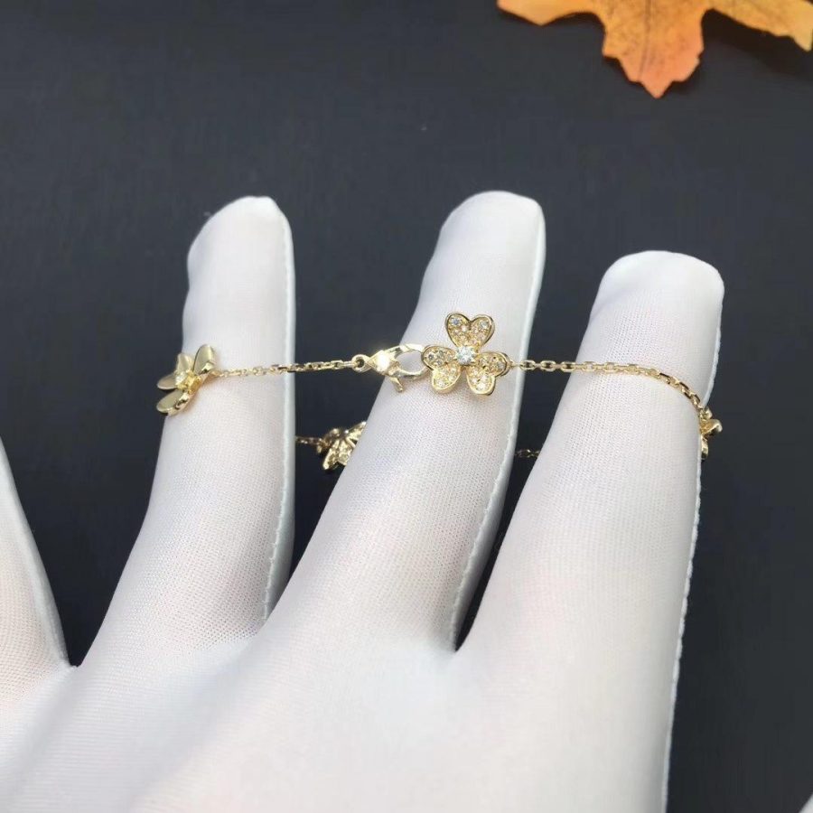 [Triumph Jewelry]FRIVOLE GOLD 5 FLOWERS BRACELET