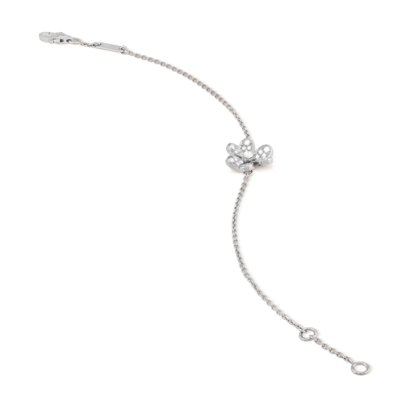 [Triumph Jewelry]FRIVOLE SILVER FLOWER DIAMOND BRACELET