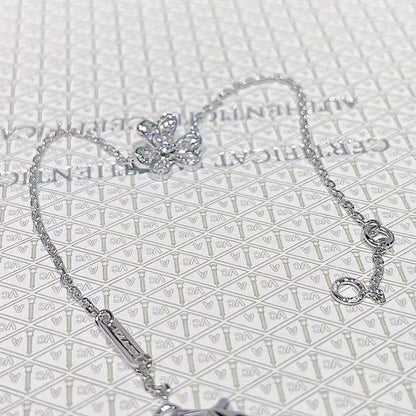 [Triumph Jewelry]FRIVOLE SILVER FLOWER DIAMOND BRACELET