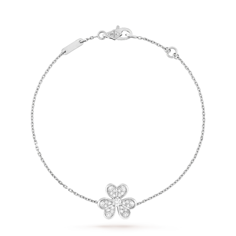 [Triumph Jewelry]FRIVOLE SILVER FLOWER DIAMOND BRACELET
