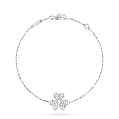 [Triumph Jewelry]FRIVOLE SILVER FLOWER DIAMOND BRACELET