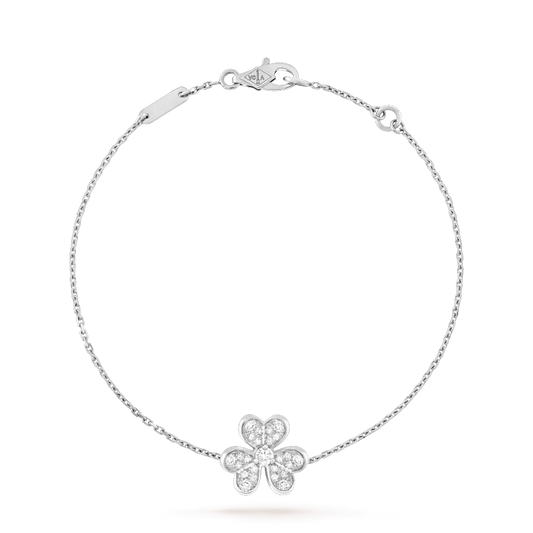 [Triumph Jewelry]FRIVOLE SILVER FLOWER DIAMOND BRACELET
