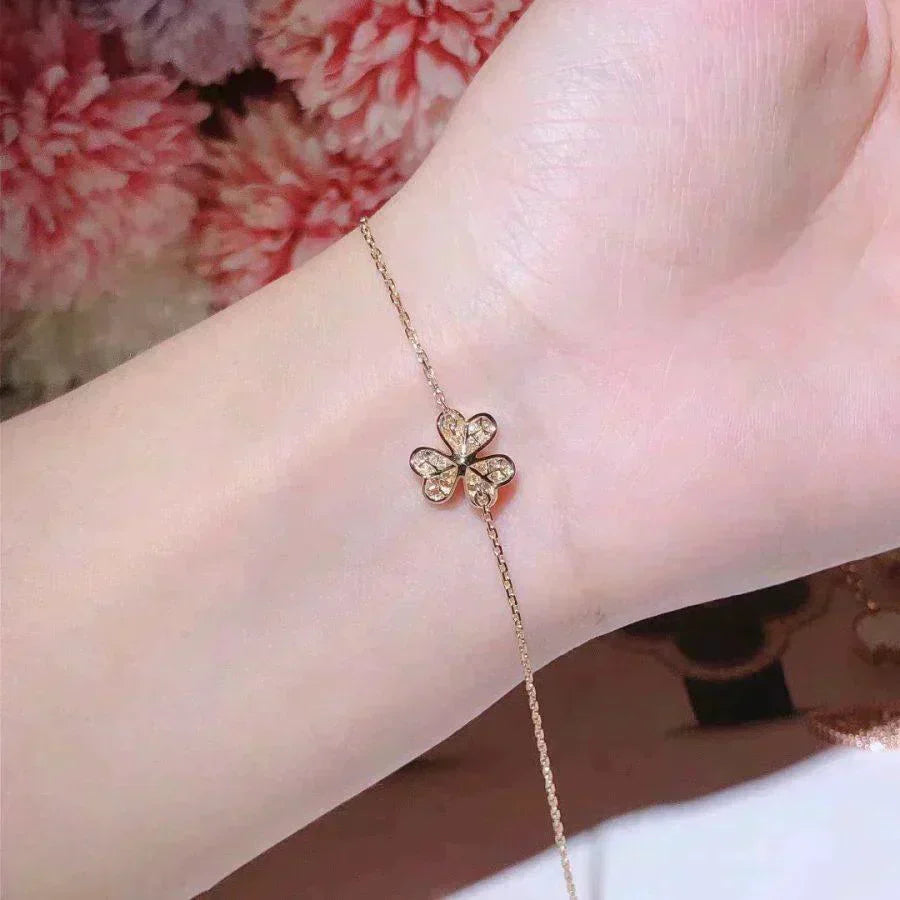 [Triumph Jewelry]FRIVOLE GOLD FLOWER DIAMOND BRACELET