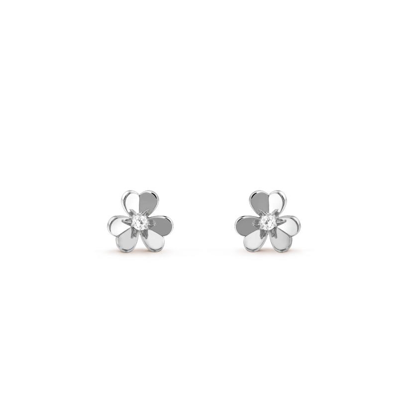 [Triumph Jewelry]FRIVOLE MINI SILVER FLOWER EARRINGS