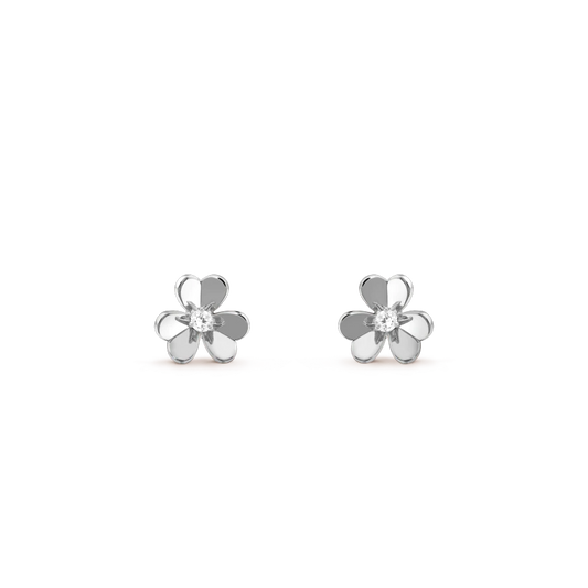 [Triumph Jewelry]FRIVOLE MINI SILVER FLOWER EARRINGS