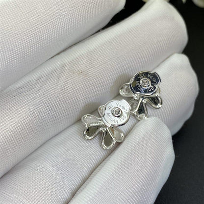 [Triumph Jewelry]FRIVOLE MINI SILVER FLOWER EARRINGS