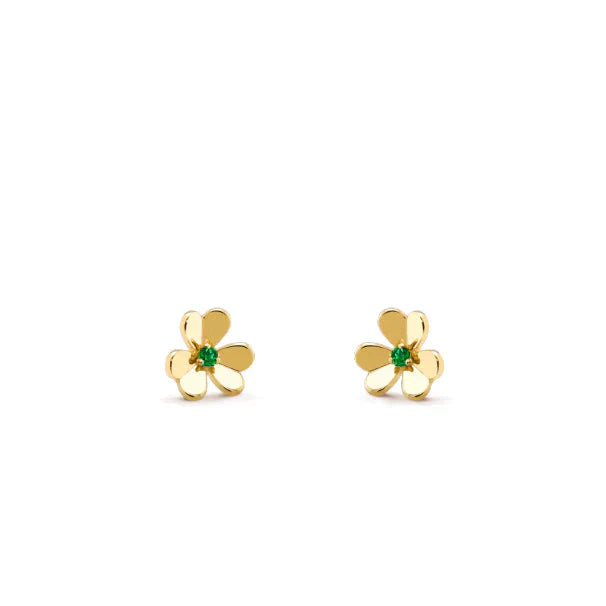 [Triumph Jewelry]FRIVOLE  FLOWER MALACHITE EARRINGS