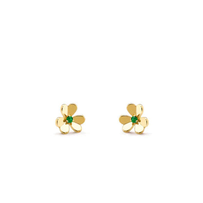 [Triumph Jewelry]FRIVOLE  FLOWER MALACHITE EARRINGS