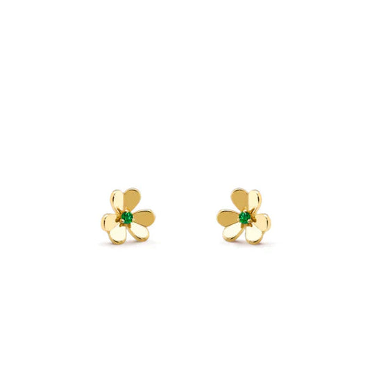 [Triumph Jewelry]FRIVOLE  FLOWER MALACHITE EARRINGS