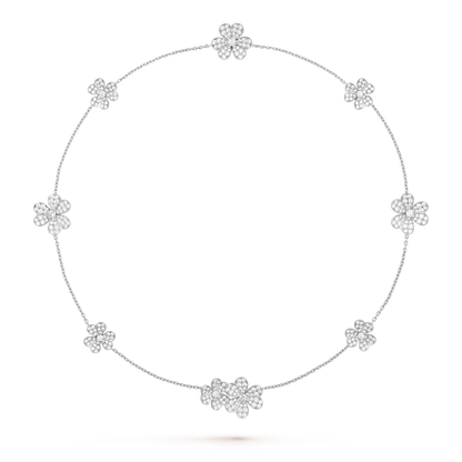[Triumph Jewelry]FRIVOLE SILVER 9 FLOWERS NECKLACE