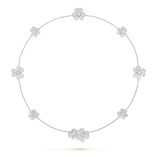 [Triumph Jewelry]FRIVOLE SILVER 9 FLOWERS NECKLACE