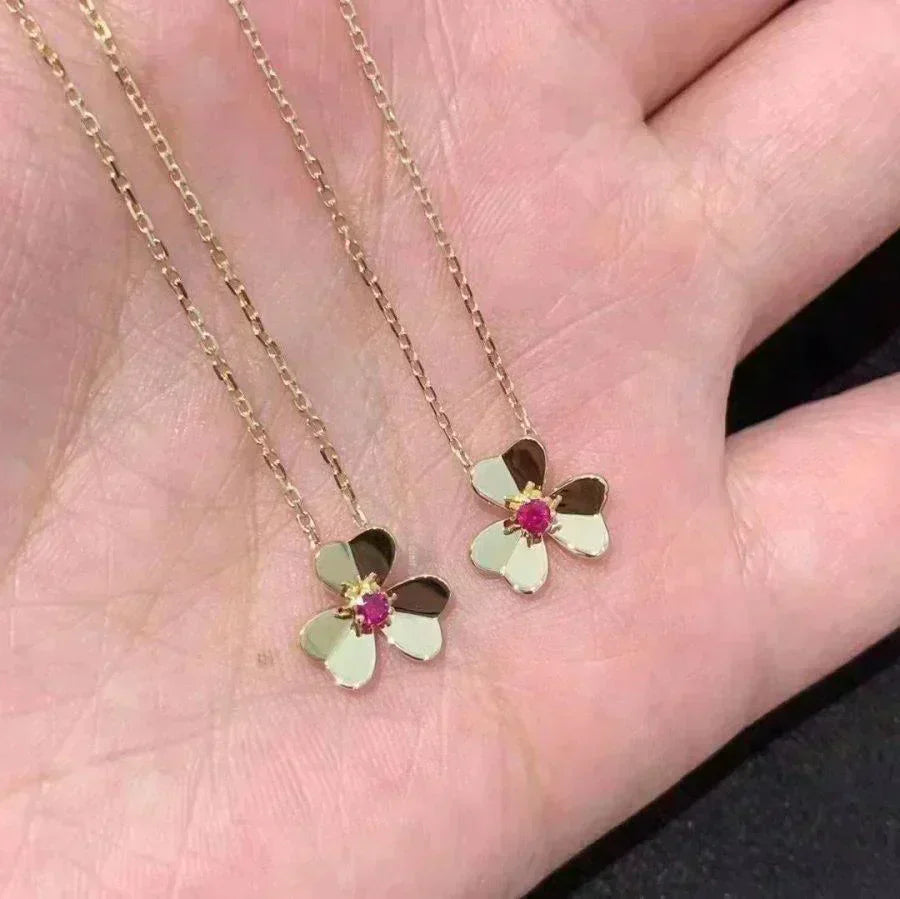 [Triumph Jewelry]FRIVOLE GOLD FLOWER NECKLACE
