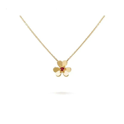 [Triumph Jewelry]FRIVOLE GOLD FLOWER NECKLACE