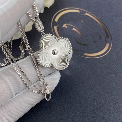 [Triumph Jewelry]CLOVER 25MM SILVER BIG CLOVER NECKLACE