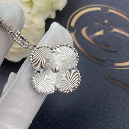 [Triumph Jewelry]CLOVER 25MM SILVER BIG CLOVER NECKLACE