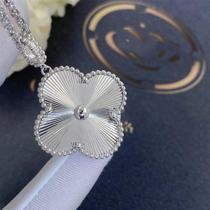 [Triumph Jewelry]CLOVER 25MM SILVER BIG CLOVER NECKLACE