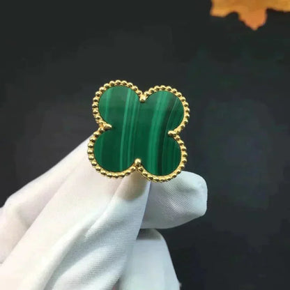 [Triumph Jewelry]CLOVER MALACHITE RING