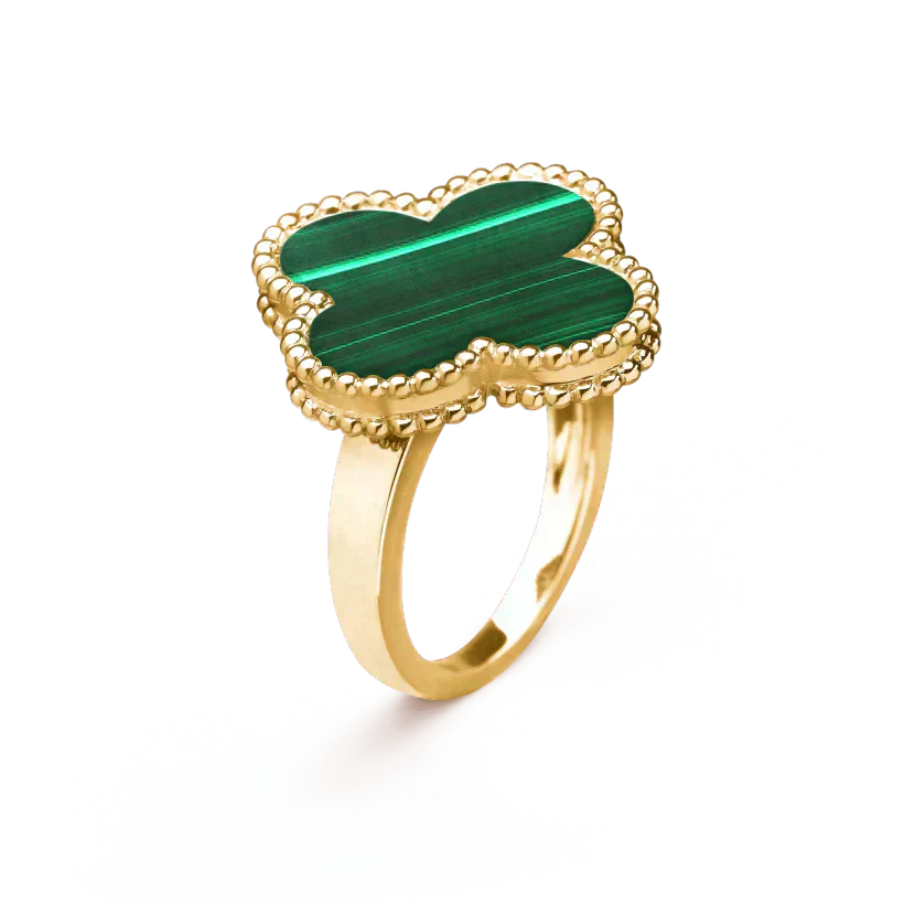[Triumph Jewelry]CLOVER MALACHITE RING