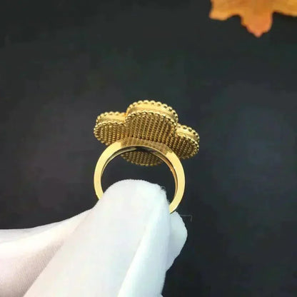 [Triumph Jewelry]CLOVER MALACHITE RING