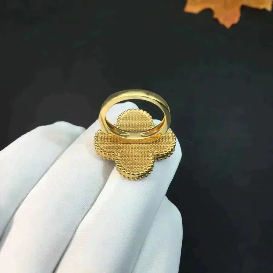 [Triumph Jewelry]CLOVER MALACHITE RING