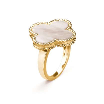 [Triumph Jewelry]CLOVER WHITE MOP RING