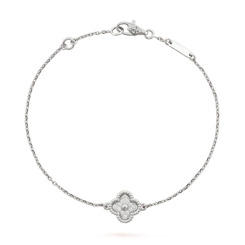 [Triumph Jewelry]CLOVER  SINGLE FLOWER BRACELET SILVER
