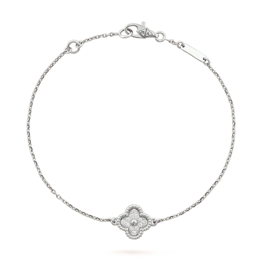 [Triumph Jewelry]CLOVER  SINGLE FLOWER BRACELET SILVER