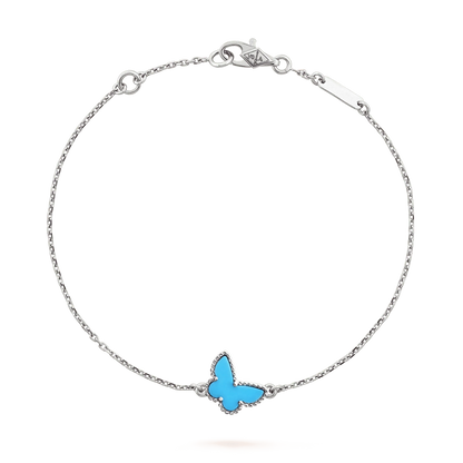 [Triumph Jewelry]BUTTERFLY TURQUOISE BUTTERFLY BRACELET SILVER