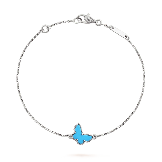 [Triumph Jewelry]BUTTERFLY TURQUOISE BUTTERFLY BRACELET SILVER