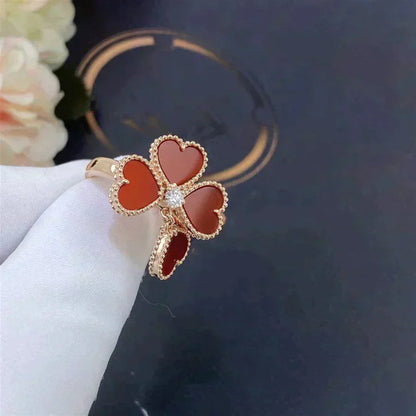 [Triumph Jewelry]SWEET CLOVER CARNELIAN RING