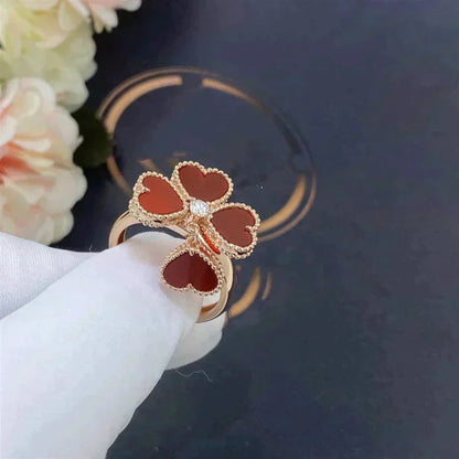 [Triumph Jewelry]SWEET CLOVER CARNELIAN RING