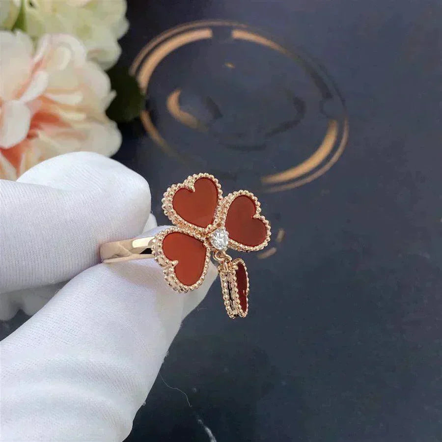 [Triumph Jewelry]SWEET CLOVER CARNELIAN RING
