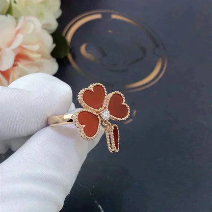 [Triumph Jewelry]SWEET CLOVER CARNELIAN RING