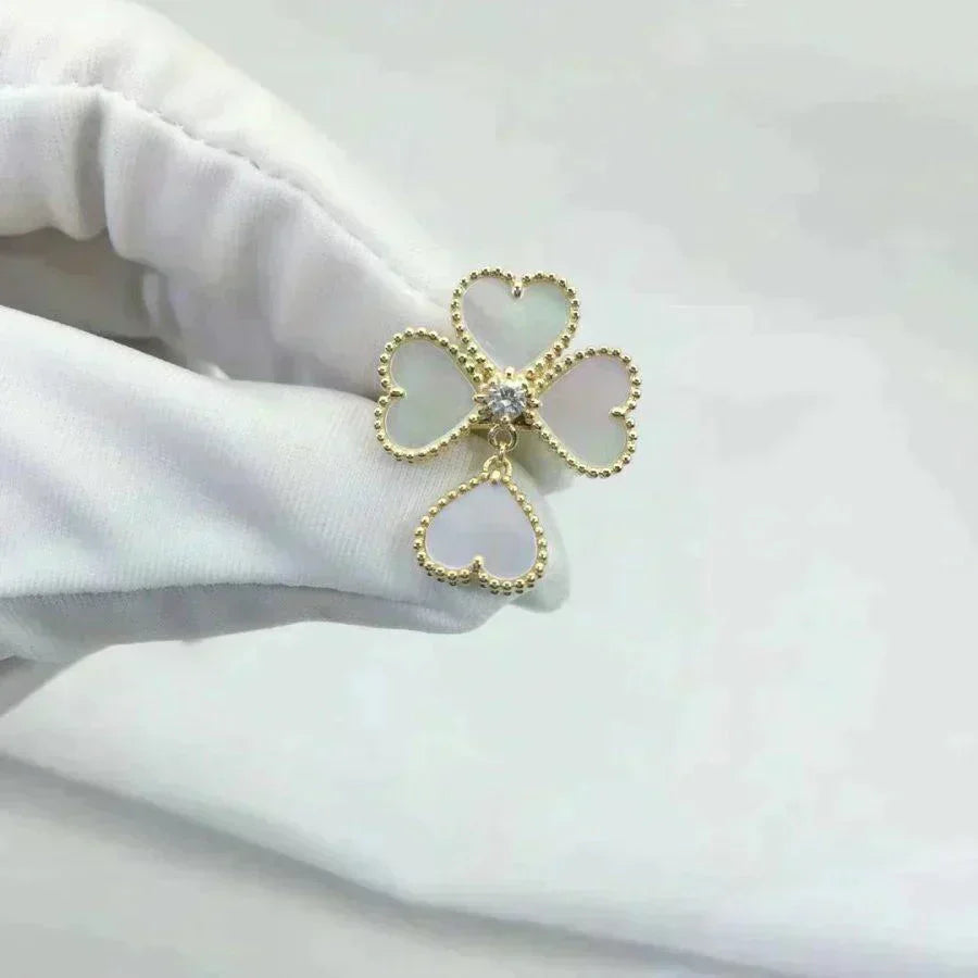 [Triumph Jewelry]SWEET CLOVER WHITE MOP RING