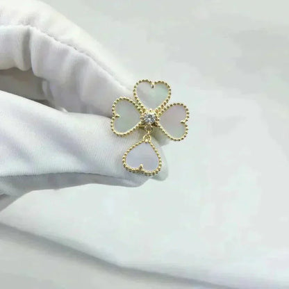 [Triumph Jewelry]SWEET CLOVER WHITE MOP RING