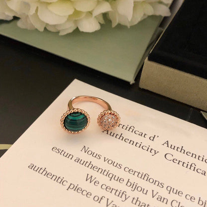 [Triumph Jewelry]PERLEE COULEURS DIAMOND ROSE GOLD BETWEEN THE FINGER RING