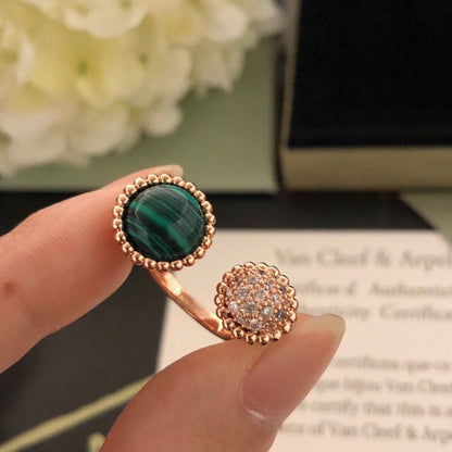 [Triumph Jewelry]PERLEE COULEURS DIAMOND ROSE GOLD BETWEEN THE FINGER RING