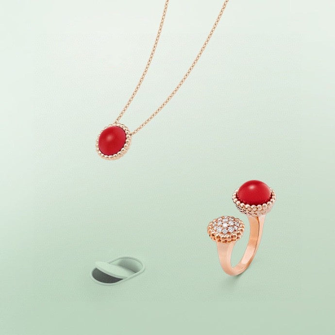 [Triumph Jewelry]PERLEE COULEURS DIAMOND ROSE GOLD BETWEEN THE FINGER RING