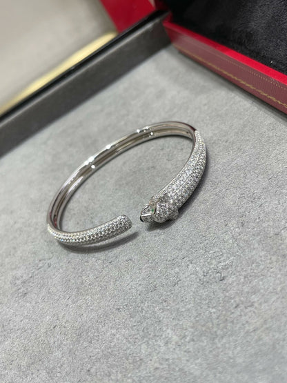 [Triumph Jewelry]PANTHERE FULL DIAMOND OPEN BRACELET