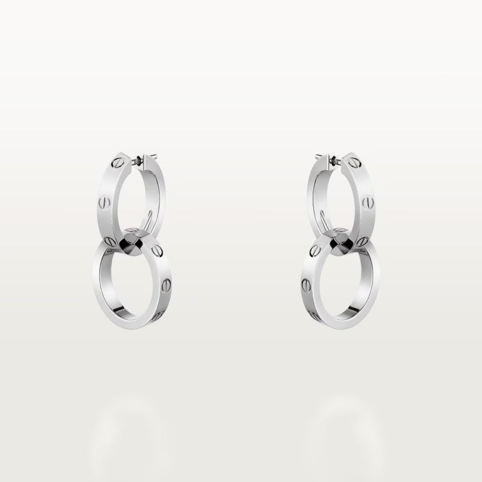 [Triumph Jewelry]LOVE 3.3MM DANGLE EARRINGS