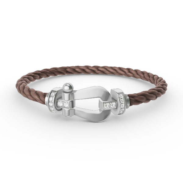 [Triumph Jewelry]FORCE LARGE HORSESHOE HALF DIAMOND BRACELET SILVER