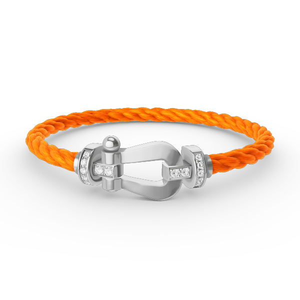 [Triumph Jewelry]FORCE LARGE HORSESHOE HALF DIAMOND BRACELET SILVER