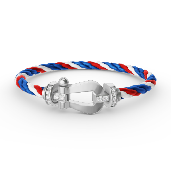 [Triumph Jewelry]FORCE LARGE HORSESHOE HALF DIAMOND BRACELET SILVER