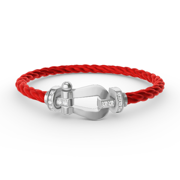 [Triumph Jewelry]FORCE LARGE HORSESHOE HALF DIAMOND BRACELET SILVER