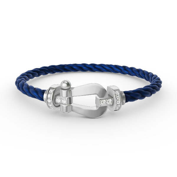 [Triumph Jewelry]FORCE LARGE HORSESHOE HALF DIAMOND BRACELET SILVER