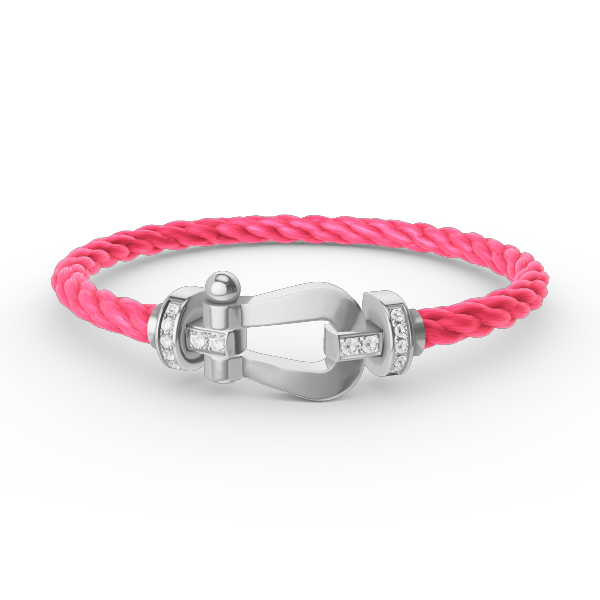 [Triumph Jewelry]FORCE LARGE HORSESHOE HALF DIAMOND BRACELET SILVER