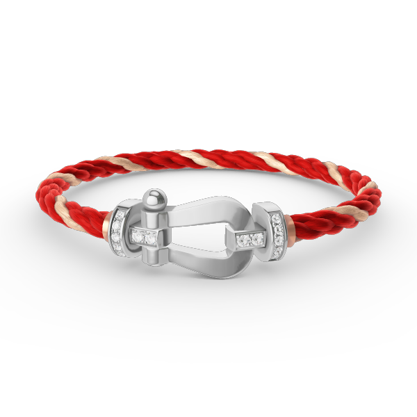 [Triumph Jewelry]FORCE LARGE HORSESHOE HALF DIAMOND BRACELET SILVER