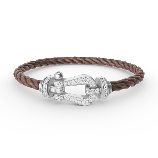 [Triumph Jewelry]FORCE LARGE HORSESHOE FULL DIAMOND BRACELET SILVER