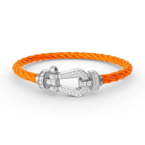 [Triumph Jewelry]FORCE LARGE HORSESHOE FULL DIAMOND BRACELET SILVER
