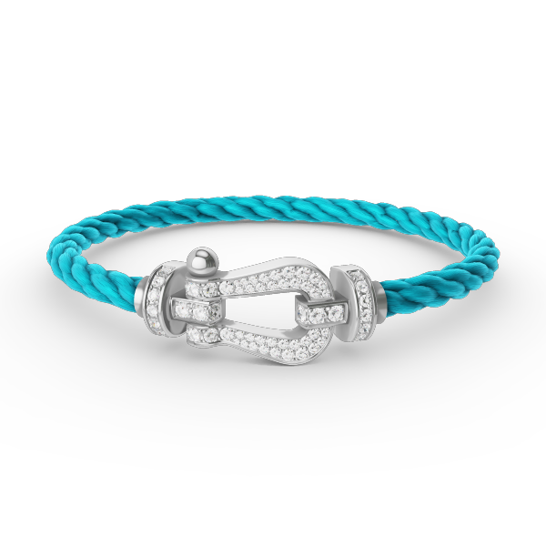 [Triumph Jewelry]FORCE LARGE HORSESHOE FULL DIAMOND BRACELET SILVER